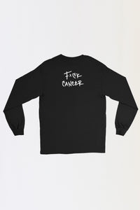 Ly&Co Fxck Cancer Long Sleeve - BLACK