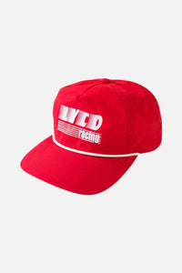 Ly&Co Racing Deconstructed Nylon Hat - Red w/ White Rope