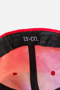 Ly&Co Racing Deconstructed Nylon Hat - Red w/ White Rope